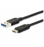 CABLE EQUIP USB-C MACHO A USB 3.0 TIPO A MACHO 0.5M NEGRO 128345