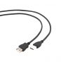 CABLE EXTENSOR GEMBIRD USB 2.0 TIPO-A MACHO A USB TIPO-A HEMBRA 4.5M NEGRO CCP-USB2-AMAF-15C