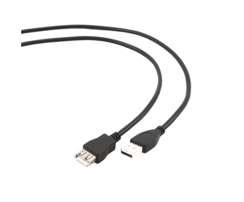 CABLE EXTENSOR GEMBIRD USB 2.0 TIPO-A MACHO A USB TIPO-A HEMBRA 4.5M NEGRO CCP-USB2-AMAF-15C