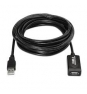 CABLE EXTENSOR USB(A)2.0 M A USB(A) 2.0 H AISENS 5M NEGRO A101-0018