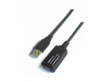 CABLE EXTENSOR USB(A)2.0 M A USB(A) 2.0 H AISENS 5M NEGRO A101-0018