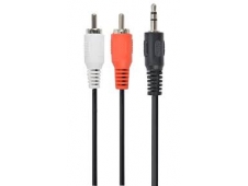 CABLE GEMBIRD AUDIO ESTEREO JACK 3.5MM MACHO A RCA MACHO 5METROS CCA-4...