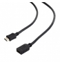 CABLE GEMBIRD HDMI MACHO A HDMI HEMBRA ETHERNET 1.8METROS NEGRO CC-HDMI4X-6
