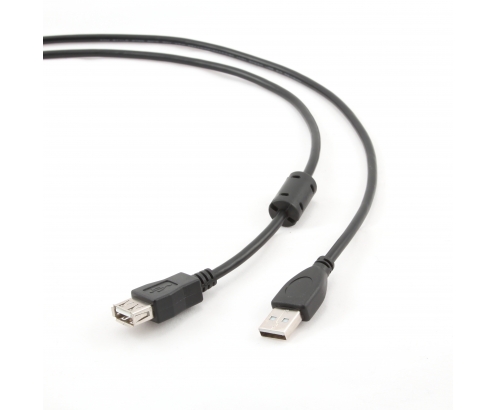 CABLE GEMBIRD USB 2.0 TIPO-A MACHO A USB 2.0 TIPO-A HEMBRA 3M NEGRO CCF-USB2-AMAF-10