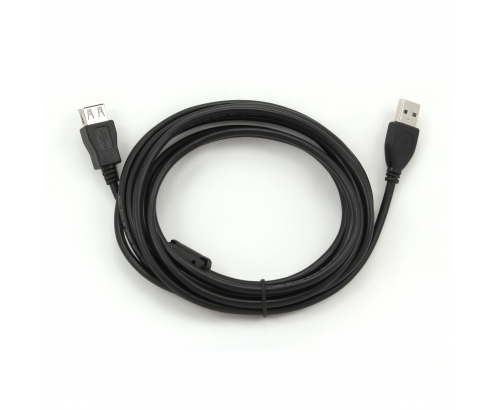 CABLE GEMBIRD USB 2.0 TIPO-A MACHO A USB 2.0 TIPO-A HEMBRA 3M NEGRO CCF-USB2-AMAF-10