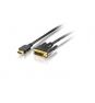 CABLE HDMI M A DVI M 1.8MT EQUIP NEGRO 119322