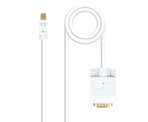 CABLE NANOCABLE MINI DISPLAYPORT MACHO A VGA MACHO 3M BLANCO 10.15.4103