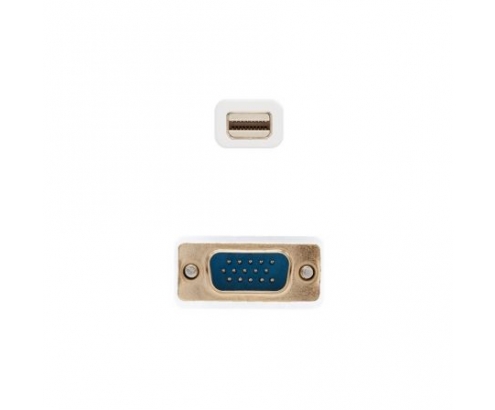CABLE NANOCABLE MINI DISPLAYPORT MACHO A VGA MACHO 3M BLANCO 10.15.4103