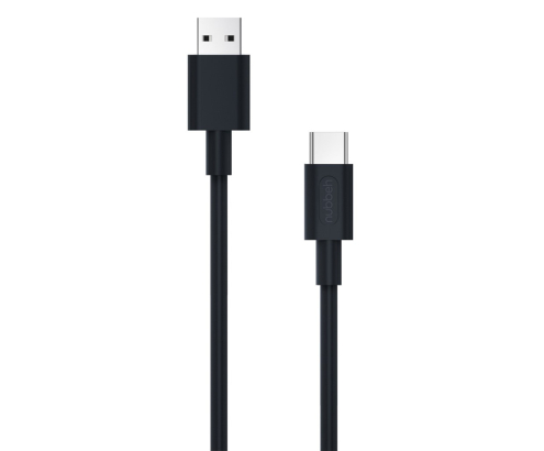 Cable Nubbeh Borealis USB-A a USB-C 1,5 m 3A Negro de Silicona Líquida