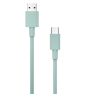 Cable Nubbeh Borealis USB-A a USB-C 1,5 m 3A Turquesa de Silicona Líquida