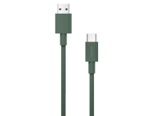 Cable Nubbeh Borealis USB-A a USB-C 1,5 m 3A Verde de Silicona Líquid...