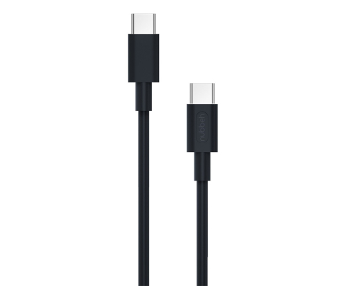 Cable Nubbeh Borealis USB-C a USB-C 1,5 m 3A Negro de Silicona Líquida