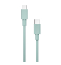 Cable Nubbeh Borealis USB-C a USB-C 1,5 m 3A Turquesa de Silicona Líquida
