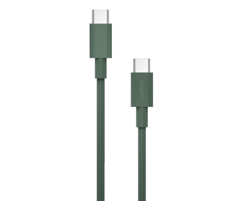 Cable Nubbeh Borealis USB-C a USB-C 1,5 m 3A Verde de Silicona Líquida