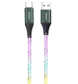 Cable Nubbeh Elisium LED Multicolor USB-A a USB-C 1 m 3A TPE