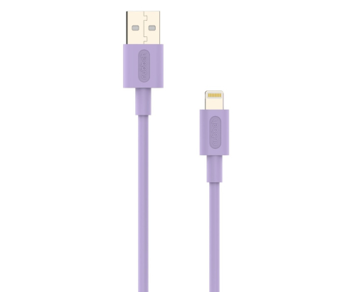 Cable Nubbeh Elisium Lightning a USB-A 1 m 2A Lila TPE