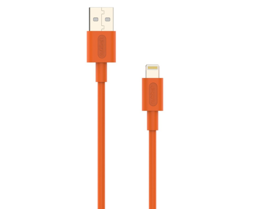 Cable Nubbeh Elisium Lightning a USB-A 1 m 2A Naranja TPE