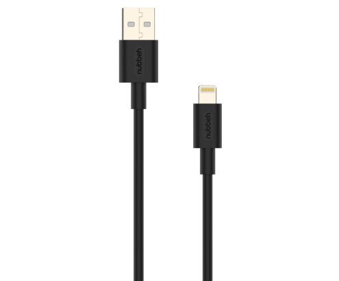 Cable Nubbeh Elisium Lightning a USB-A 1 m 2A Negro TPE