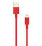 Cable Nubbeh Elisium Lightning a USB-A 1 m 2A Rojo TPE