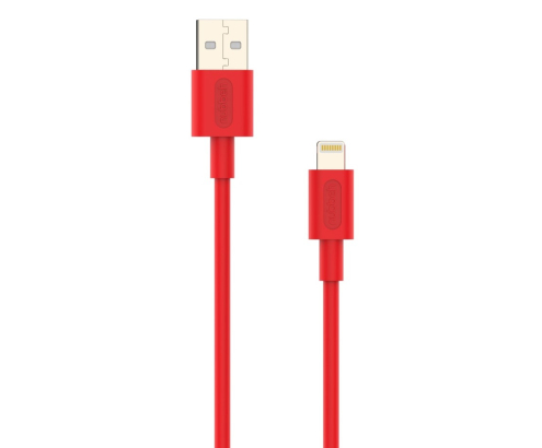 Cable Nubbeh Elisium Lightning a USB-A 1 m 2A Rojo TPE