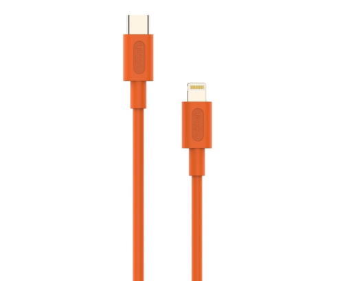 Cable Nubbeh Elisium Lightning a USB-C 1 m 2A Naranja TPE
