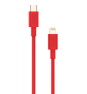 Cable Nubbeh Elisium Lightning a USB-C 1 m 2A Rojo TPE