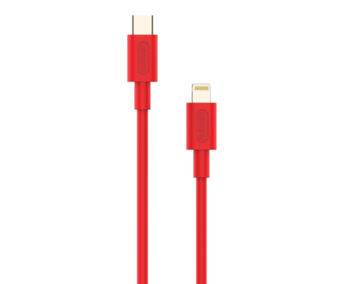 Cable Nubbeh Elisium Lightning a USB-C 1 m 2A Rojo TPE