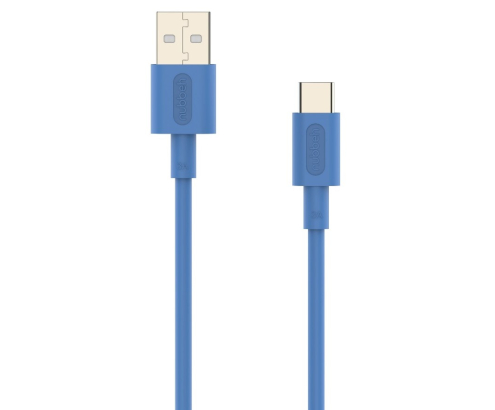 Cable Nubbeh Elisium USB-C a USB-A 1 m 3A Azul TPE