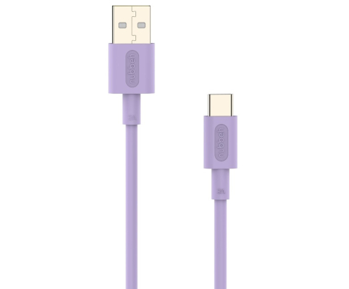 Cable Nubbeh Elisium USB-C a USB-A 1 m 3A Lila TPE