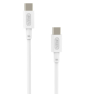 Cable Nubbeh Elisium USB-C a USB-C 1 m 3A Blanco TPE