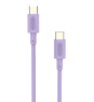 Cable Nubbeh Elisium USB-C a USB-C 1 m 3A Lila TPE