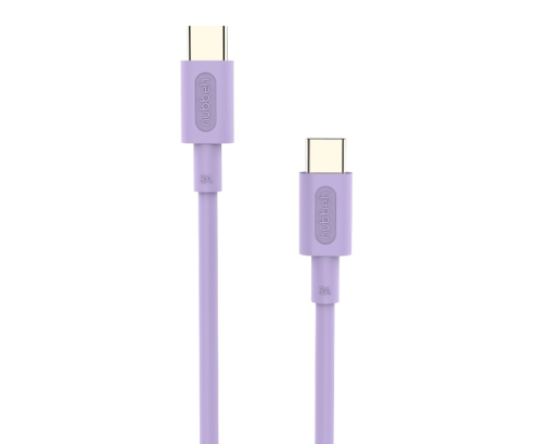 Cable Nubbeh Elisium USB-C a USB-C 1 m 3A Lila TPE