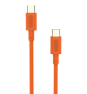 Cable Nubbeh Elisium USB-C a USB-C 1 m 3A Naranja TPE