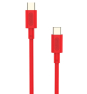 Cable Nubbeh Elisium USB-C a USB-C 1 m 3A Rojo TPE