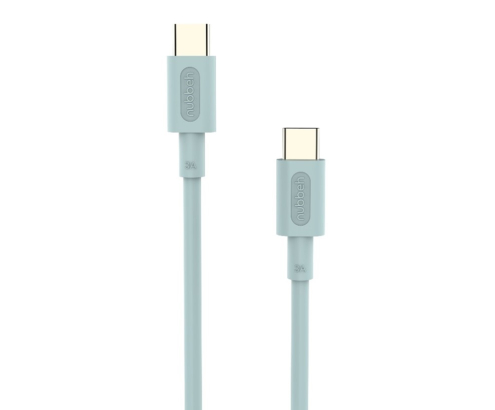 Cable Nubbeh Elisium USB-C a USB-C 1 m 3A Turquesa TPE