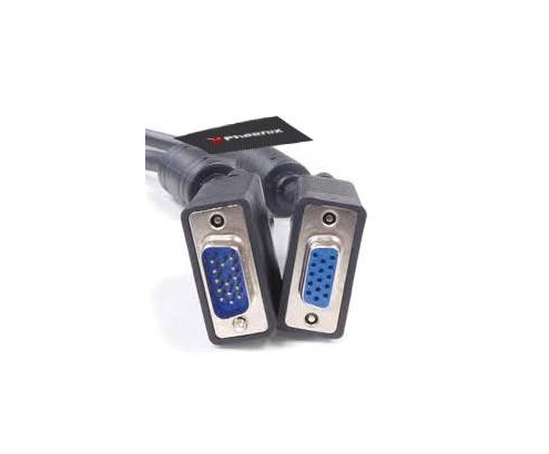 Cable prolongador alargador vga macho a hembra 1.8m negro PHCABLEVGA1Y8M