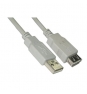 CABLE USB 2.0 A M A USB A H 1.8 MT NANOCABLE 10.01.0203