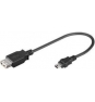 CABLE USB A 2.0 A MINI USB B 2.0 GOOBAY 0.2M 95006