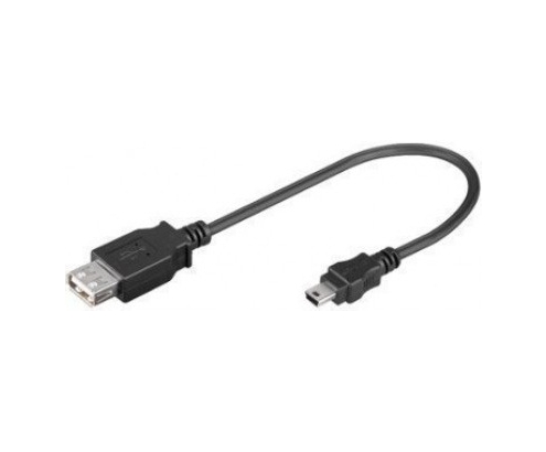 CABLE USB A 2.0 A MINI USB B 2.0 GOOBAY 0.2M 95006