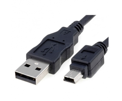 CABLE USB A M A MINI USB B M 1MT NANOCABLE NEGRO 10.01.0401