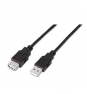CABLE USB(A) M  A USB(A) 2.0 H 1MT AISENS NEGRO A101-0016
