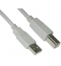 CABLE USB-A M A USB-B M 3MT NANOCABLE BEIGE 10.01.0104