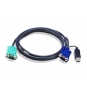 CABLE VGA M A VGA M + USB A 5M ATEN NEGRO 2L-5205U