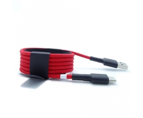 CABLE XIAOMI USB TIPO-A MACHO A USB TIPO-C MACHO 1M NEGRO ROJO SJV4110GL
