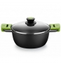 CACEROLA ALTA PRIOR BRA 4L ALUMINIO FUNDIDO TEFLÍ“N ANTIADHERENTE CLASSIC TAPA VIDRIO TEMPLADO A400324
