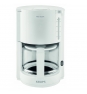 Cafetera electrica de filtro krups 10 tazas vidrio metal blanco F30901