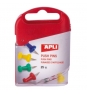 CAJA APLI DE 25 UNIDADES DE CHINCHETAS AGUJAS COLORES SURTIDOS 12349
