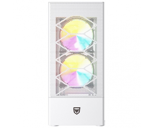 Caja Atx Nfortec Caelum White RGB Cristal Templado USB 3.0 