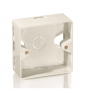 CAJA DE SUPERFICIE EQUIP PARA MONTAJE DE ROSETAS BLANCO 125561