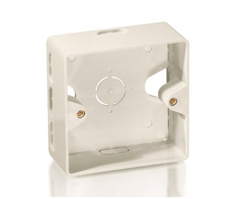 CAJA DE SUPERFICIE EQUIP PARA MONTAJE DE ROSETAS BLANCO 125561